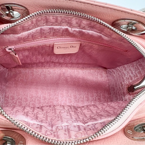 Christian Dior Lady Dior Zip Tote Stitched Cannage Leather Medium - Picture 9 of 17